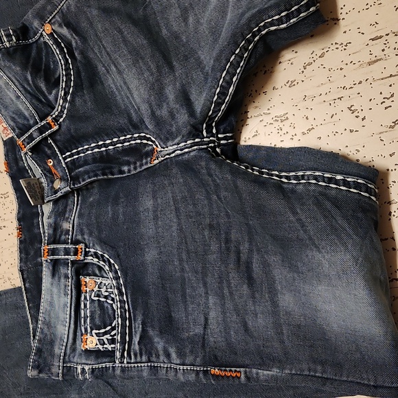 True Religion Straight Leg Acid Washed Jeans - Picture 2 of 16